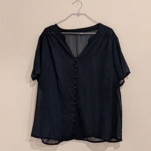 NWOT Shein See-Through Chiffon Shirt